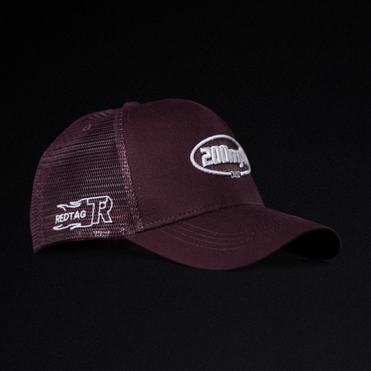200 MPH Club trucker hat.