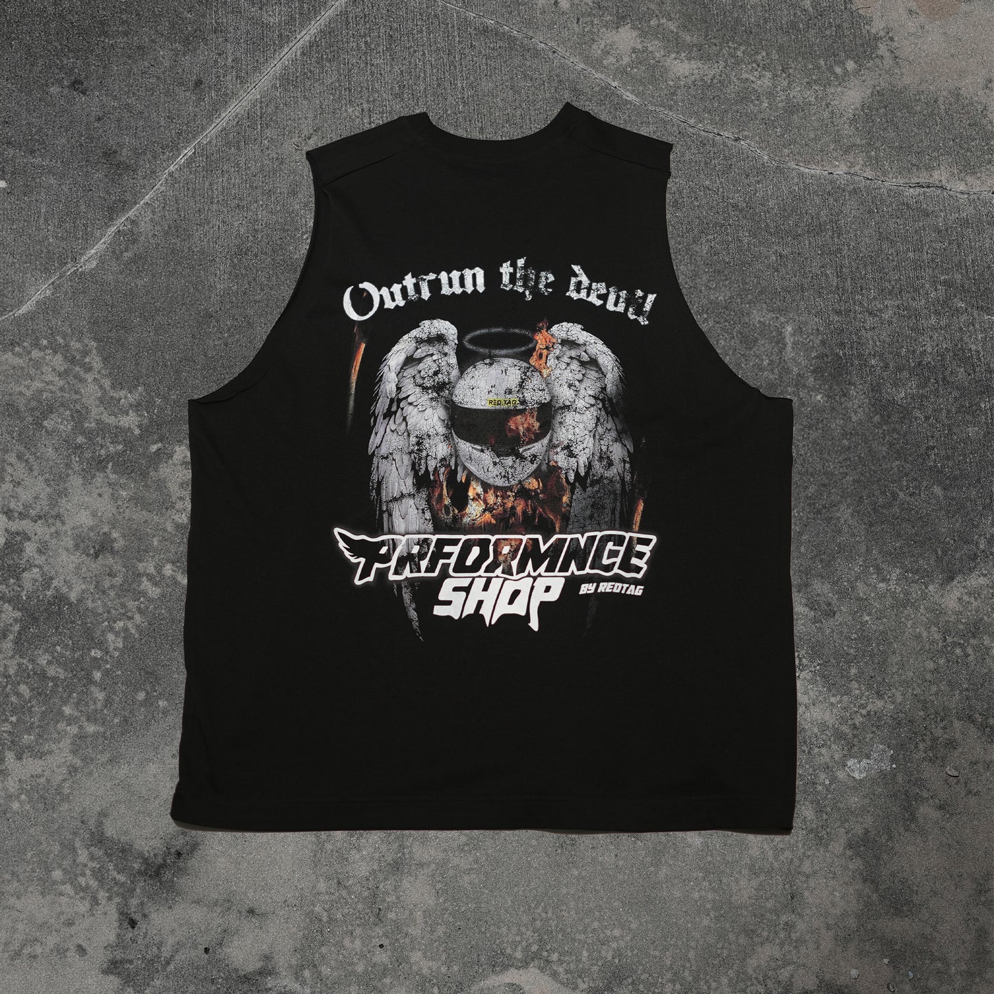 OUTRUN THE DEVIL OVERSIZED VEST