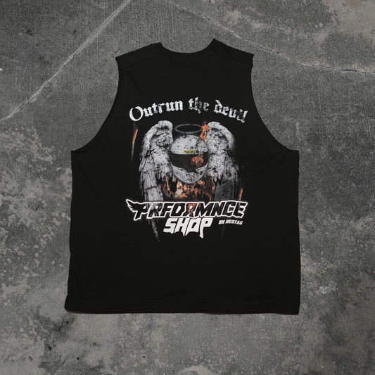 OUTRUN THE DEVIL OVERSIZED VEST