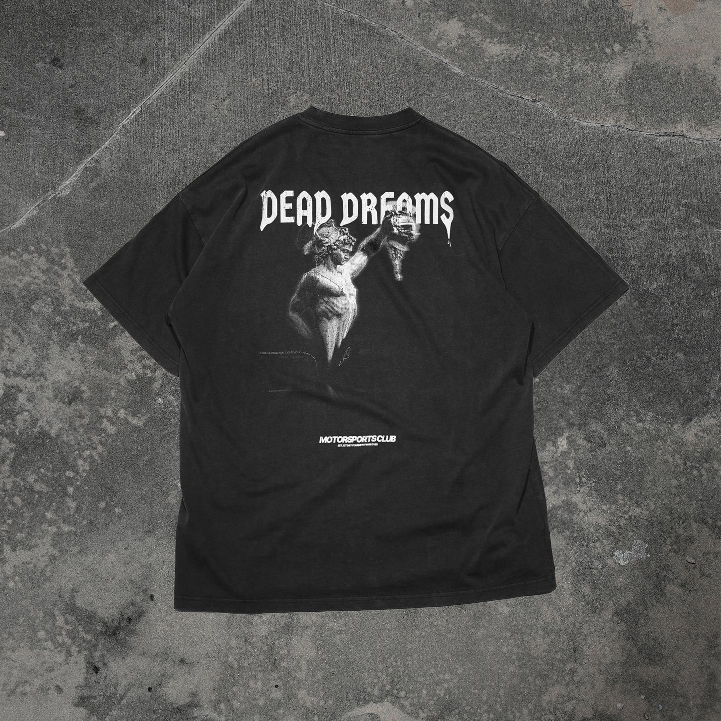 DEAD DREAMS VINTAGE BLACK OVERSIZED TEE