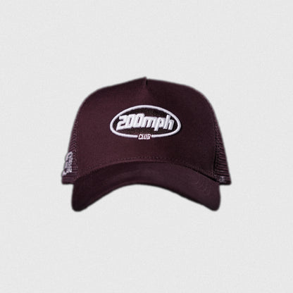 200 MPH Club trucker hat.