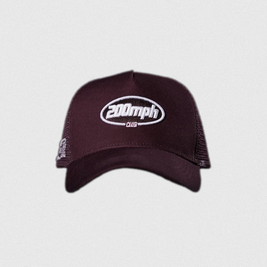 200 MPH Club trucker hat.